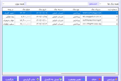 چک های ثبت شده